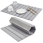 Diatomaceous Earth Cup Mats, with Cloth Fabric and Sandpaper, Rectangle