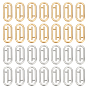16Pcs 2 Colors 304 Stainless Steel Linking Rings, Oval