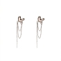 Alloy Rhinestone Dangle Earrings for Women