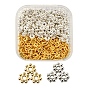 400Pcs 2 Colors Tibetan Style Alloy Spacer Beads, Lead Free & Cadmium Free, Granulated Beads