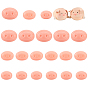 60Pcs 3 Style Oval Plastic Craft Pig Nose, Doll Making Supplies