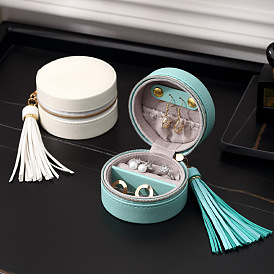 Boîte à bijoux en cuir d'imitation, Pour pendentif, boîte d'emballage bague et bracelet