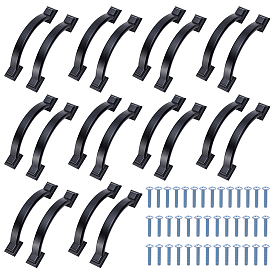 20шт. алюминиевые ручки для выдвижных ящиков, поворотные ручки, ручки шкафа, аксессуары для дверных ручек, с винтом