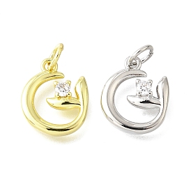 Латунные микро проложить кубического циркония подвески, самородки прелести, долговечный, с целью перехода в кольце, без свинца и без кадмия, стойки покрытие