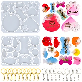 Pendant DIY Silicone Molds, Resin Casting Molds, for UV Resin, Epoxy Resin Jewelry Making