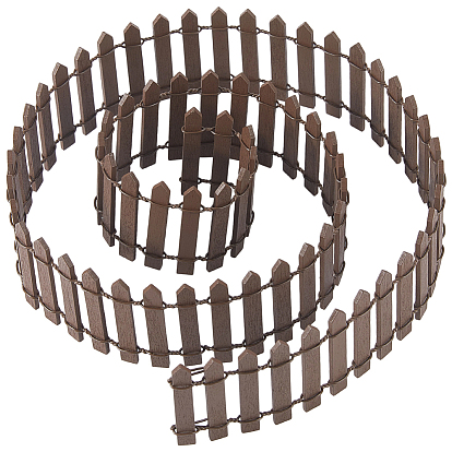 1украшения для забора из дерева, микропейзаж, украшение сада кукольного домика