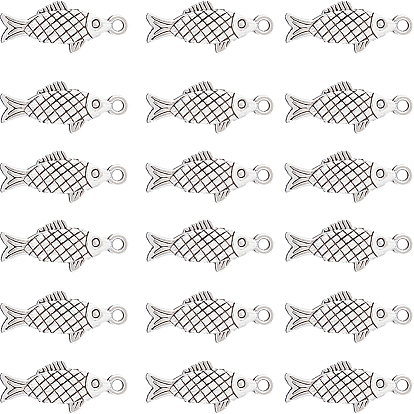 100 шт. Подвески из сплава в тибетском стиле, рыба