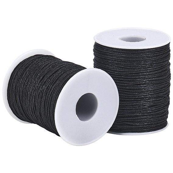 2 Rolls Waxed Cotton Thread Cords, Macrame Artisan String for Jewelry Making