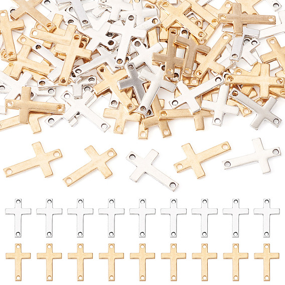 80 шт. 2 цветные подвески из сплава, религиозные перекрестные ссылки