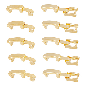 7 стили экологически чистые латунные застежки для часовых ремешков, долговечный