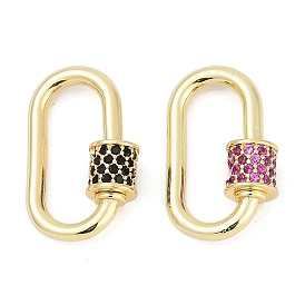 Овальные латунные винтовые карабины с микропаве из кубического циркония, долгоиграющий, стойки покрытие, без свинца и без кадмия, бокал