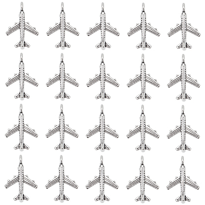 100 шт. Подвески из сплава в тибетском стиле, пассажирский самолет