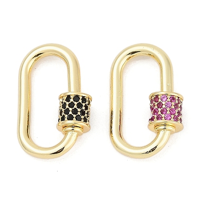 Овальные латунные винтовые карабины с микропаве из кубического циркония, долгоиграющий, стойки покрытие, без свинца и без кадмия, бокал