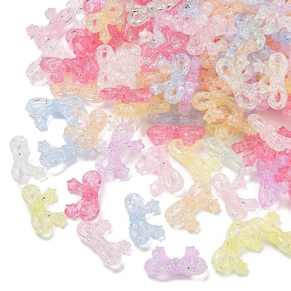 Прозрачных бусин акриловые треск, бантом со звездой