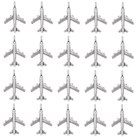 100 шт. Подвески из сплава в тибетском стиле, пассажирский самолет