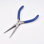 45# Carbon Steel Long Chain Nose Pliers, Hand Tools, Polishing, Royal Blue