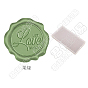 50Pcs Adhesive Wax Seal Stickers, Envelope Seal Decoration, For Craft Scrapbook DIY Gift, Word/Heart/Flower/Rainbow/Floral/Leaf/Acorn/Cherry/Musical Note Pattern