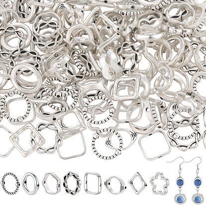 160 шт. 8 стили тибетского стиля оправа из бисера из сплава, разнообразные