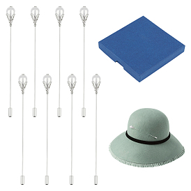 8шт латунная брошь, с имитацией ракушки из АБС-пластика