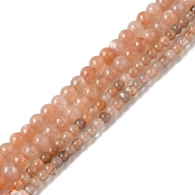 Natural Sunstone Beads Strands, Round