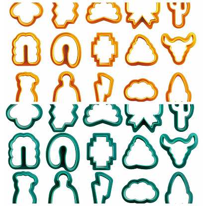 ABS Plastic Plasticine Tools, Clay Cutters, Modeling Tools, Mixed Shapes