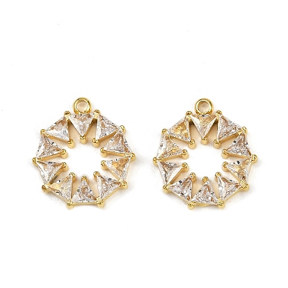 304 из нержавеющей стали горный хрусталь подвески, ионное покрытие (ip), плоские круглые прелести