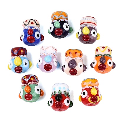 Manuell Murano Glas Perlen, Clown