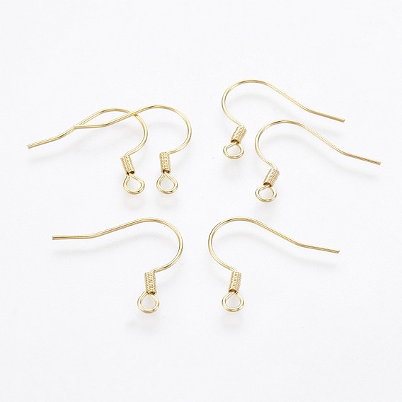 304 нержавеющей стали серьги крюков, провод уха, с горизонтальной петлей