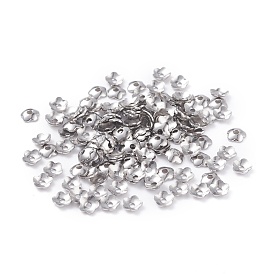 5-Petal 316 Surgical Stainless Steel Bead Caps