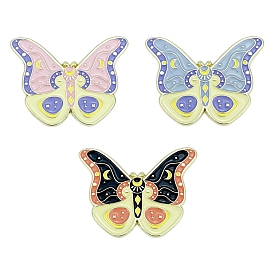 Butterfly Enamel Pins, Golden Plated Alloy Badges for Backpack Clothes