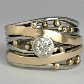 Кольца для женщин из сплава с кристаллами и стразами, твист