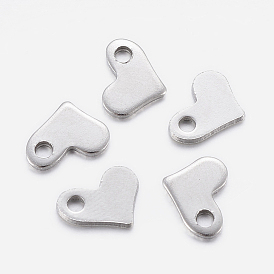304 Stainless Steel Charms, Chain Extender Teardrop, Heart
