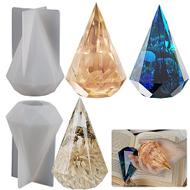 DIY Diamond Cone Silicone Molds, Resin Casting Molds, For UV Resin, Epoxy Resin Craft Making