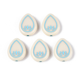 Окрашенные непрозрачные акриловые бусины, слеза