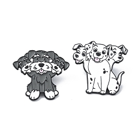 Enamel Pins, Alloy Brooches for Backpack Clothes, Cadmium Free & Lead Free, Dog