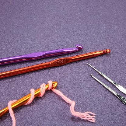 DIY Knitting Needles Sets, Inlcuding Stainless Steel & Aluminum Alloy Hook Needles