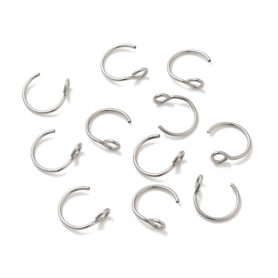 304 Stainless Steel Earring Hooks, Balloon Ear Wire