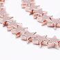 Electroplate Non-Magnetic Synthetic Hematite Beads Strands, Star