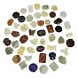 Natural Xiuyan Jade Findings Kits, Mixed Shape