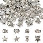 40 шт 8 стили бусины из сплава в тибетском стиле, с европейскими бисера, океанские животные