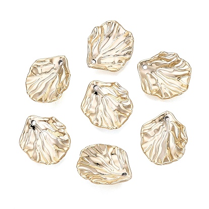 Electroplate CCB Plastic Pendants, Petaline Charms
