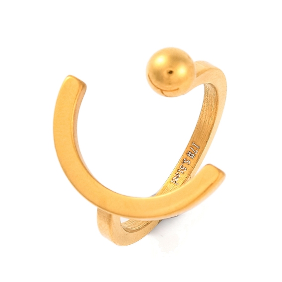 Ионное покрытие (IP) 304 круглые и С-образные кольца из нержавеющей стали на открытые манжеты для женщин