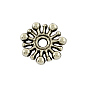 Fleur de perles d'espacement alliage de style tibétain, sans cadmium et sans plomb, 9.5x2mm, trou: 2 mm, environ 3030 pcs / 1000 g