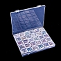 Polypropylene(PP) Craft Organizer Case Sets, 30 Grids Bead Containers for Jewelry Small Accessories, Rectangle