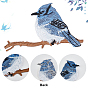 Gorgecraft 4Pcs 2 Style Polyester Computerized Embroidery Cloth Iron on/Sew on Patches, with Adhesive Back, Costume Accessories, Appliques, Bird