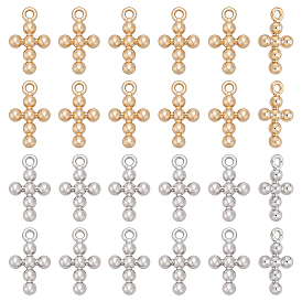24 шт 2 цвета подвески из сплава, крест прелести