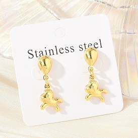 Рыба 304 серьги-гвоздики из нержавеющей стали