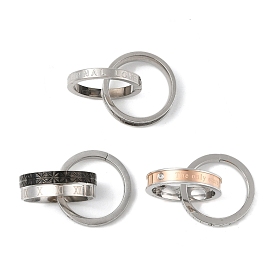 304 стали блокировки кольцо подвески из нержавеющей, ионное покрытие (ip), кольцо