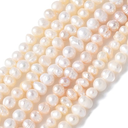 Нити из натурального культивированного пресноводного жемчуга, картофель