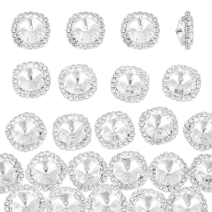 20шт. латунь со стеклянными пришитыми стразами, аксессуары для одежды